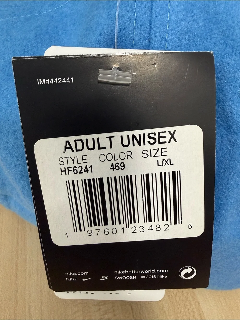 SAMPLE Air Jordan Flight Unstructured Strapback Hat Sky Blue HF6241-469 Sz L-XL